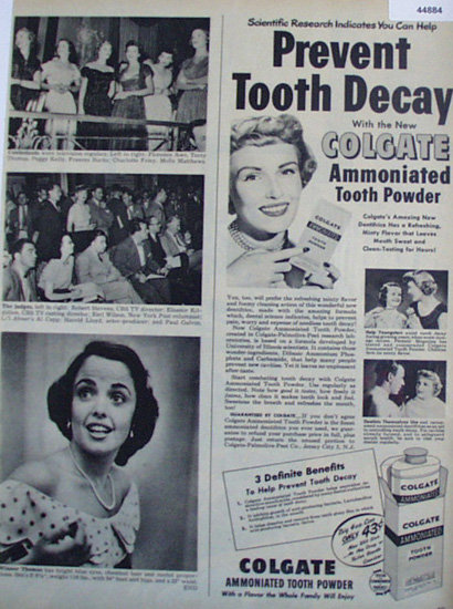Colgate Ammoniated Tooth Powder 1949 Ad