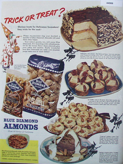 Blue Diamond Almonds 1947 Ad