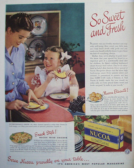 Nucoa Oleomargarine 1948 Ad
