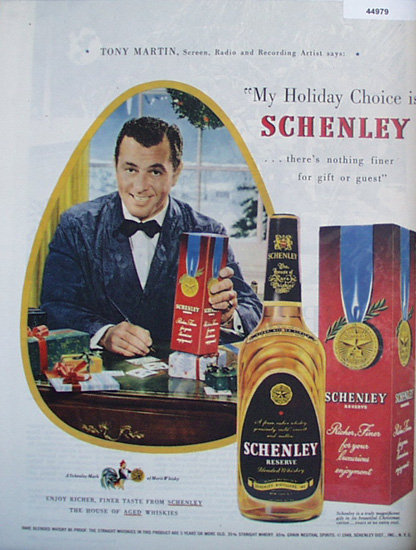 Schenley Blended Whiskey 1949 Ad