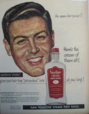 Vaseline Cream Hair tonic 1948 Ad