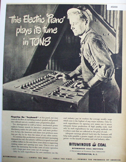 Bituminous Coal Institute 1948 Ad