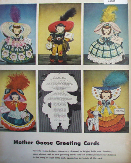 Mother Goose Greeting Cards 1948 Ad