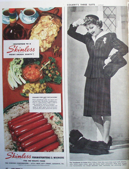 Mennen Antiseptic Baby Powder 1944 Ad.