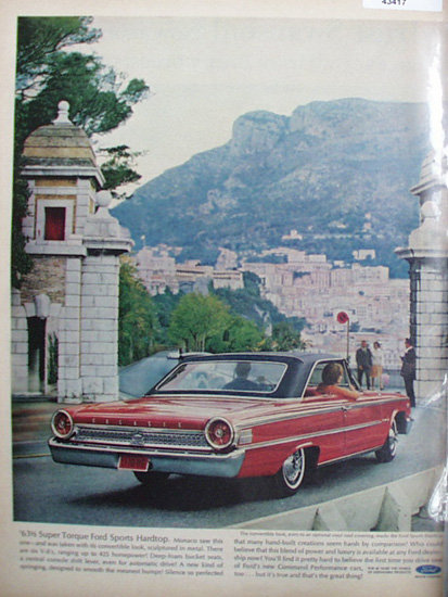 63 1/2 Ford Sports Hardtop 1963 Ad