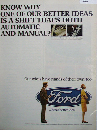 Ford Better Idea 1967 Ad