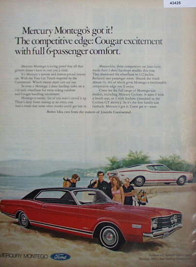 Mercury Montego 1967 Ad