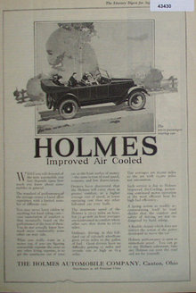 Holmes Touring Car 1920 Ad