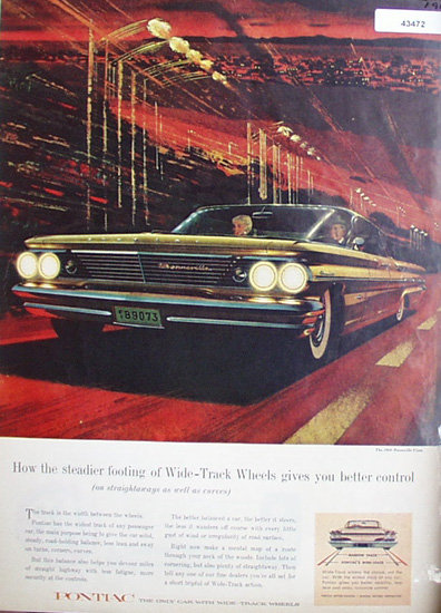 60 Pontiac Bonneville Vista 1960 Ad.