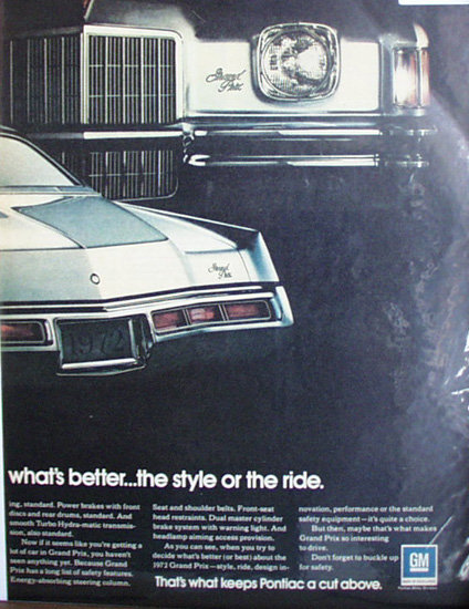 Pontiac Grand Prix 1971 Ad