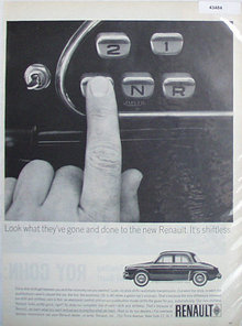 Renault Dauphine Economy Sedan 1963 Ad