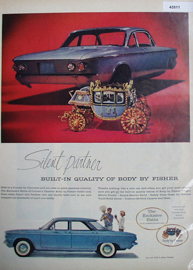Corvair Body By Fisher 1960 Ad