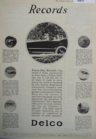 Dayton Engineering Laboratories Co. 1920 Ad