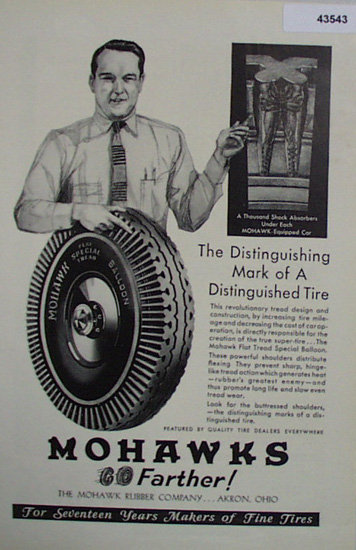 Mohawk Rubber Co. 1907 To 1912 Ad