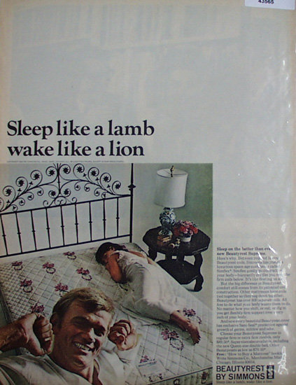 Beauty Rest By Simmons Mattress 1967 Ad