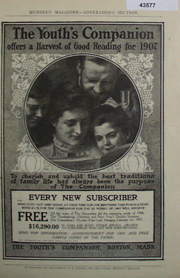 The Youths Companion 1907 Ad