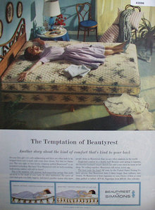 Beauty Rest By Simmons Mattress 1960 Ad