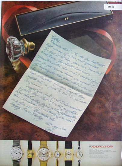Hamilton Watch Co. 1967 Ad