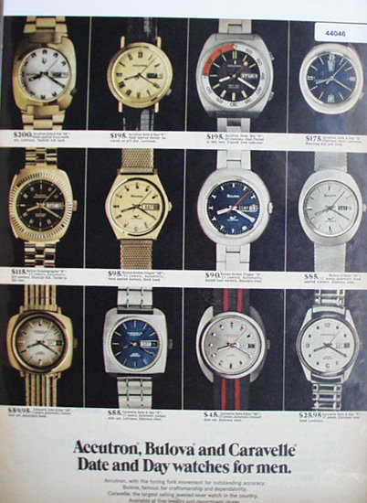 Bulova Accutron And Caravelle 1971 Ad