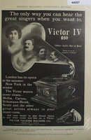 Victor IV Talking Machine 1907 To 1912 Ad