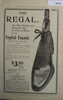 Regal English Enamel Shoe 1907 To 1912 Ad