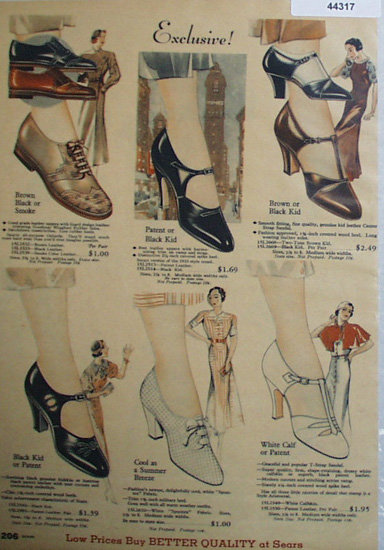 Sears Shoes 1933 Ad