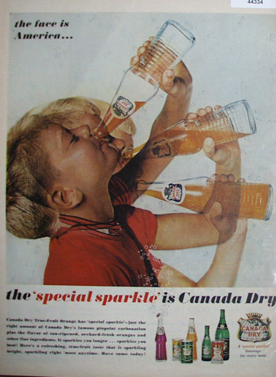 Canada Dry Beverage 1962 Ad.