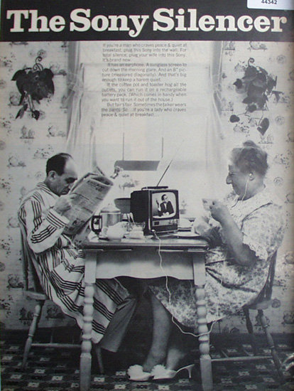 Sony Television 1967 Ad