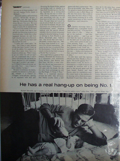 Sports Don Meredith Dandy 1967 Article.