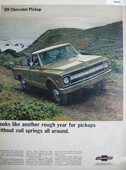 Chevrolet Pickup 1968 Ad.