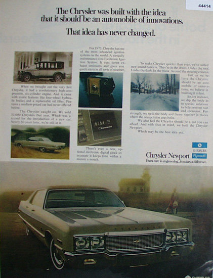 Chrysler Newport 1972 Ad