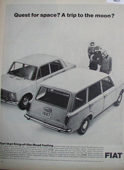Fiat 124 Four door Sedan 1967 Ad
