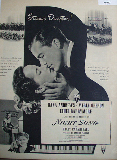 Movie Night Song 1948 Ad.