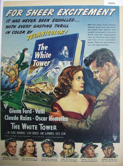 Movie The White Tower 1950 Ad