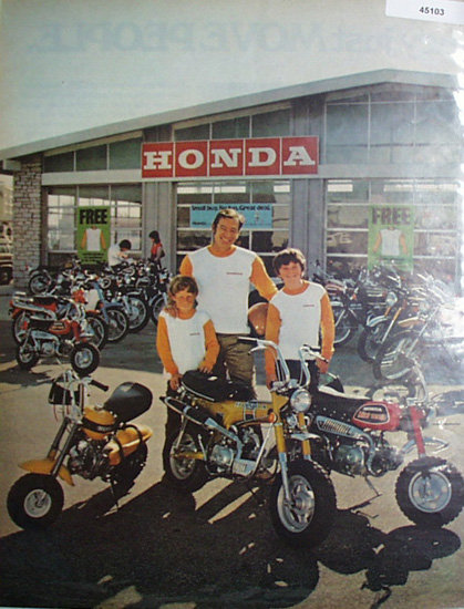 Honda Motorcycle 1972 Ad.