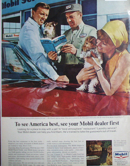 Mobil Gas And Oil 1965 Ad