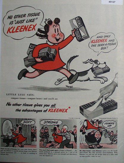 Kleenex Tissue 1948 Ad
