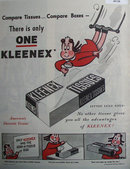 Kleenex Tissue 1948 Ad.