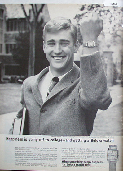 Bulova Watch 1965 Ad.