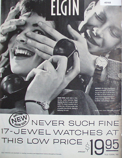 Elgin Sportsman Watch 1960 Ad.