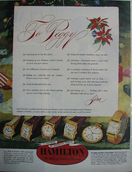 Hamilton The Watch Of Railroad Accuracy 1949 Ad