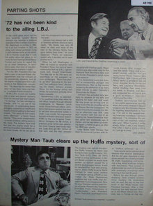 Parting Shots L.B.J. 1972 Article