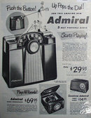 Admiral Radios 1950 Ad