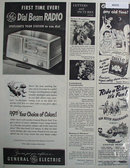 General Electric Dial Beam Radio 1950 Ad.