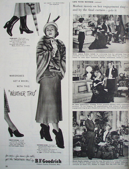 B. F. Goodrich Shoes 1948 Ad.