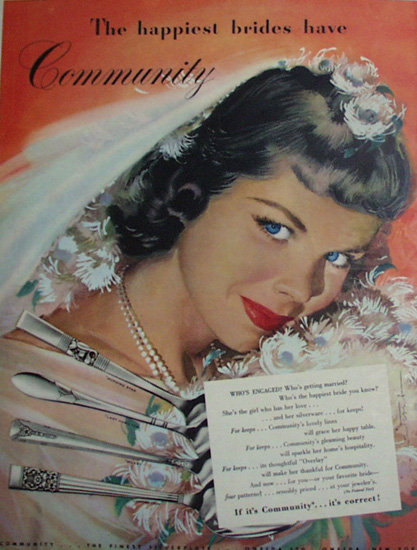 Oneida Community Silverplate 1948 Ad.