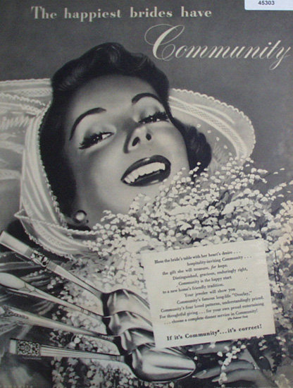 Oneida Community Silverplate 1948 Ad.