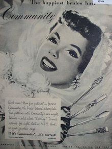 Oneida Community Silverplate 1949 Ad.