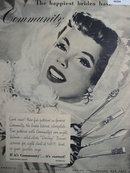 Oneida Community Silverplate 1949 Ad.