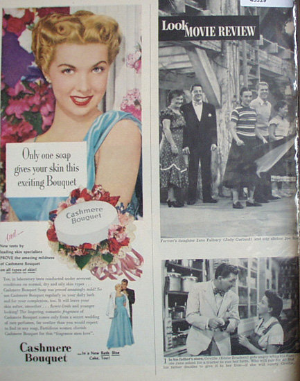 Cashmere Bouquet Soap 1950 Ad.
